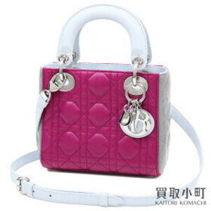 Dior Lady Classic Cannage Stitch Handbag Tricolor Quilted Lambskin Shoulder